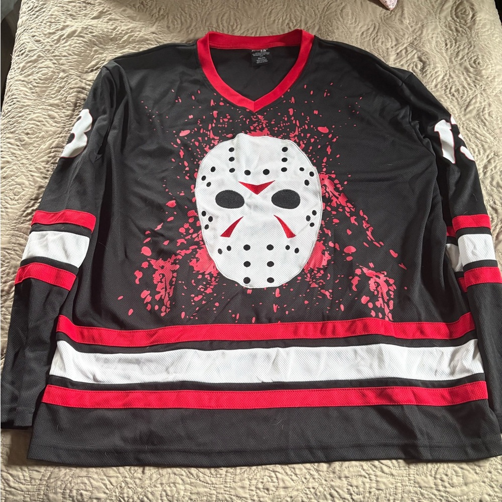 Friday the 13th Jason hockey jersey size 2XL
